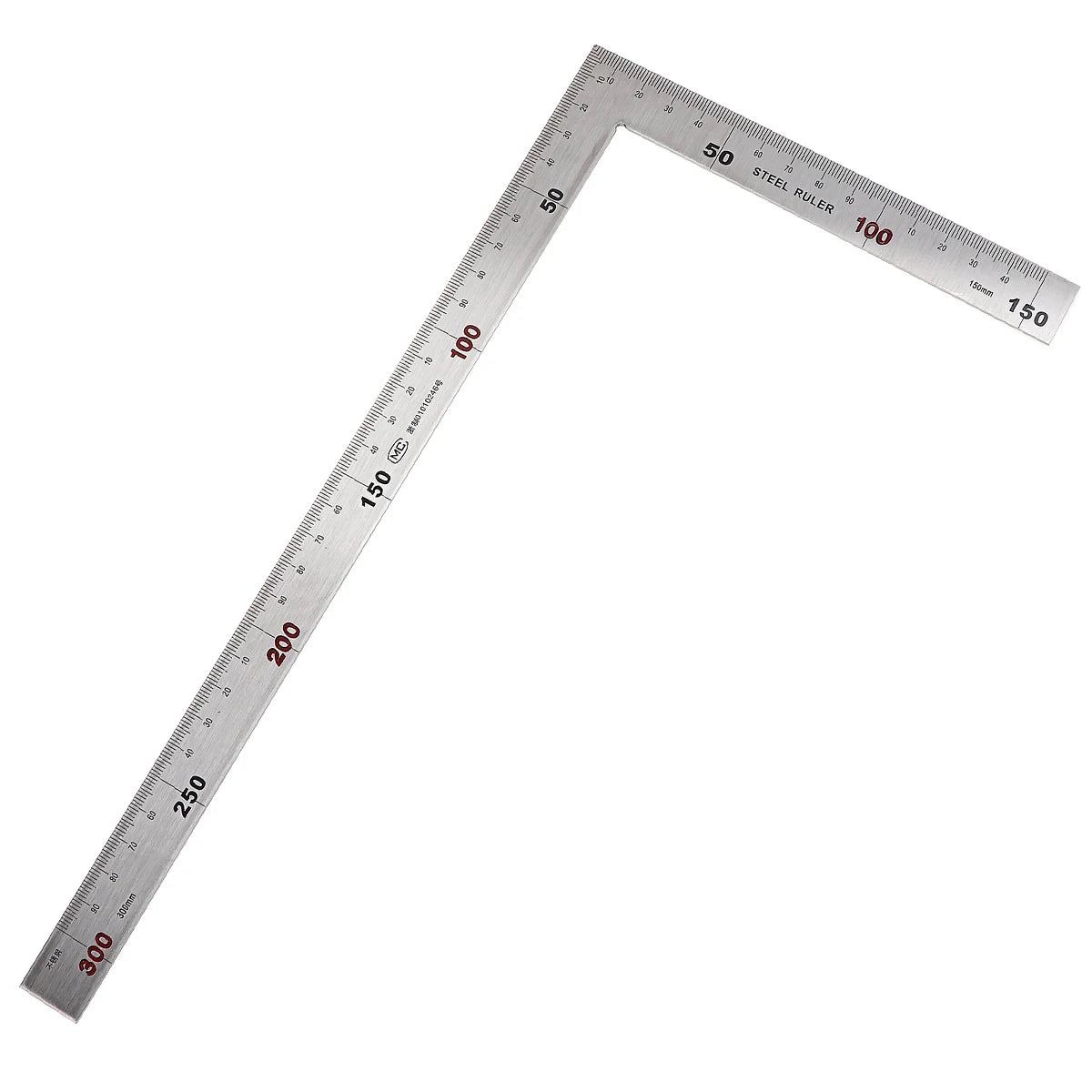 1pc Metal Steel Square Set 90 Degree Angle Metric Try Mitre Square Ruler 150 x 300mm 250x500mm Measurement Instruments