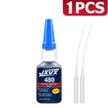 Value Pack High-Tack 495/480 Super Strength Flexible Adhesive Fast-Curing Cyanoacrylate Glue Multi-Purpose Liquid Adhesive for Auto Repair, Rubber, Plastic, and Wood 110ml, 1-5 pcs.