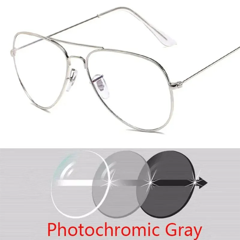Metal Pilot Sunglasses Women/Men Classic Polarized Prescription Glasses 0 -0.5 -0.75 -1.0 -1.25 -2.0 -2.5 -3.0 -4.0