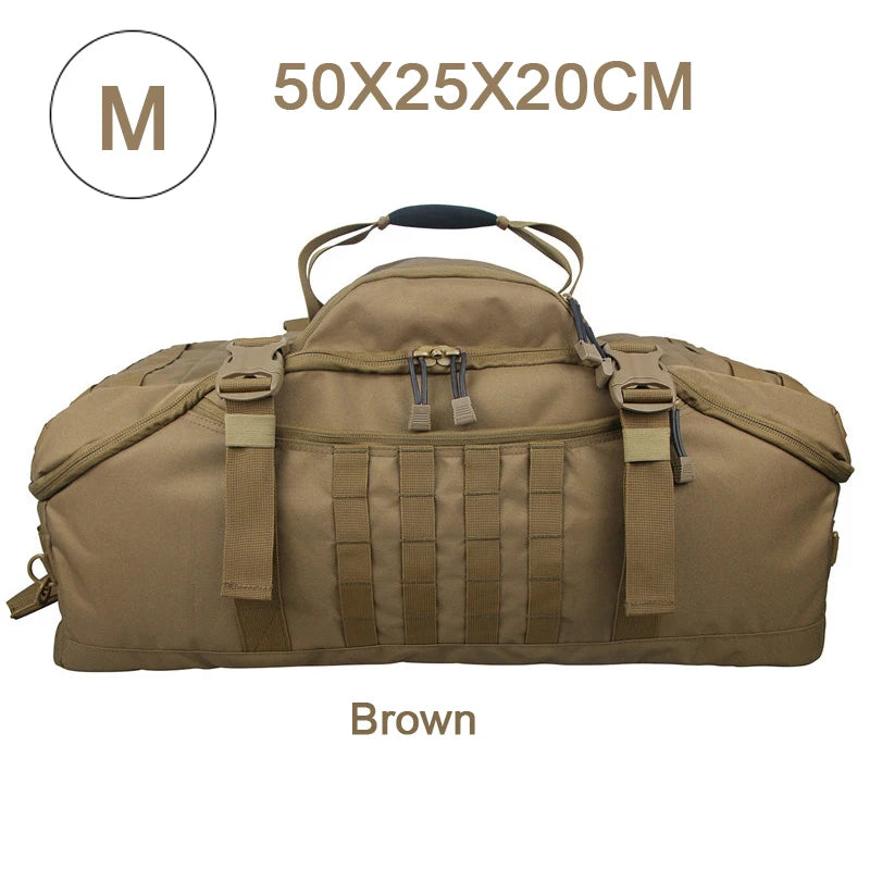 25L 45L 80L Sport Travel Bag Molle Tactical Backpack Gym Fitness Bag Large Duffle Bags for Camping Hunting Fishing