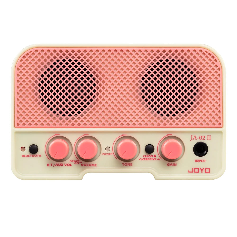 JOYO JA-02 II Electric Guitar Amplifier Portable 5W Rechargeable Bluetooth Headphone Guitar Amp with Clean & Overdrive Channel
