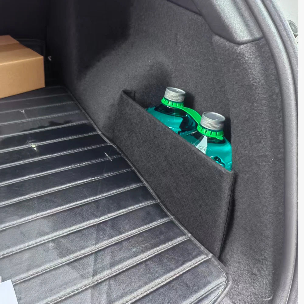 Trunk Side Partitions on Both Sides of the Trunk Partition Tail Box For Audi Q4 E-TRON ETRON F4 2022- 2025 Car Accesorios