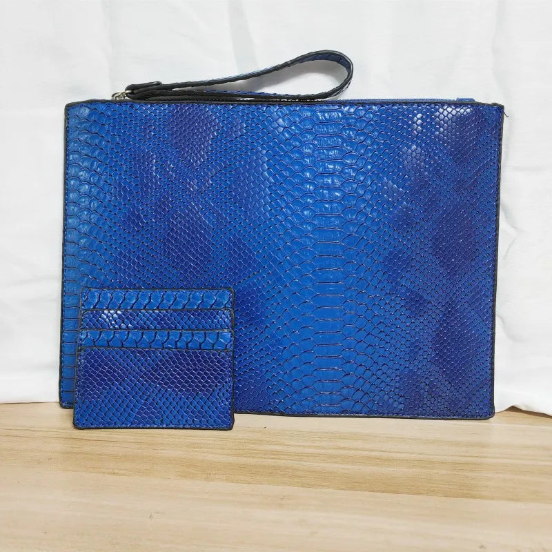 Snake Pattern Women Enveloppe Bags PU Leather Women's Clutch Bag Brand Design Party Clutches for Ladies Wallet Free Card Bag