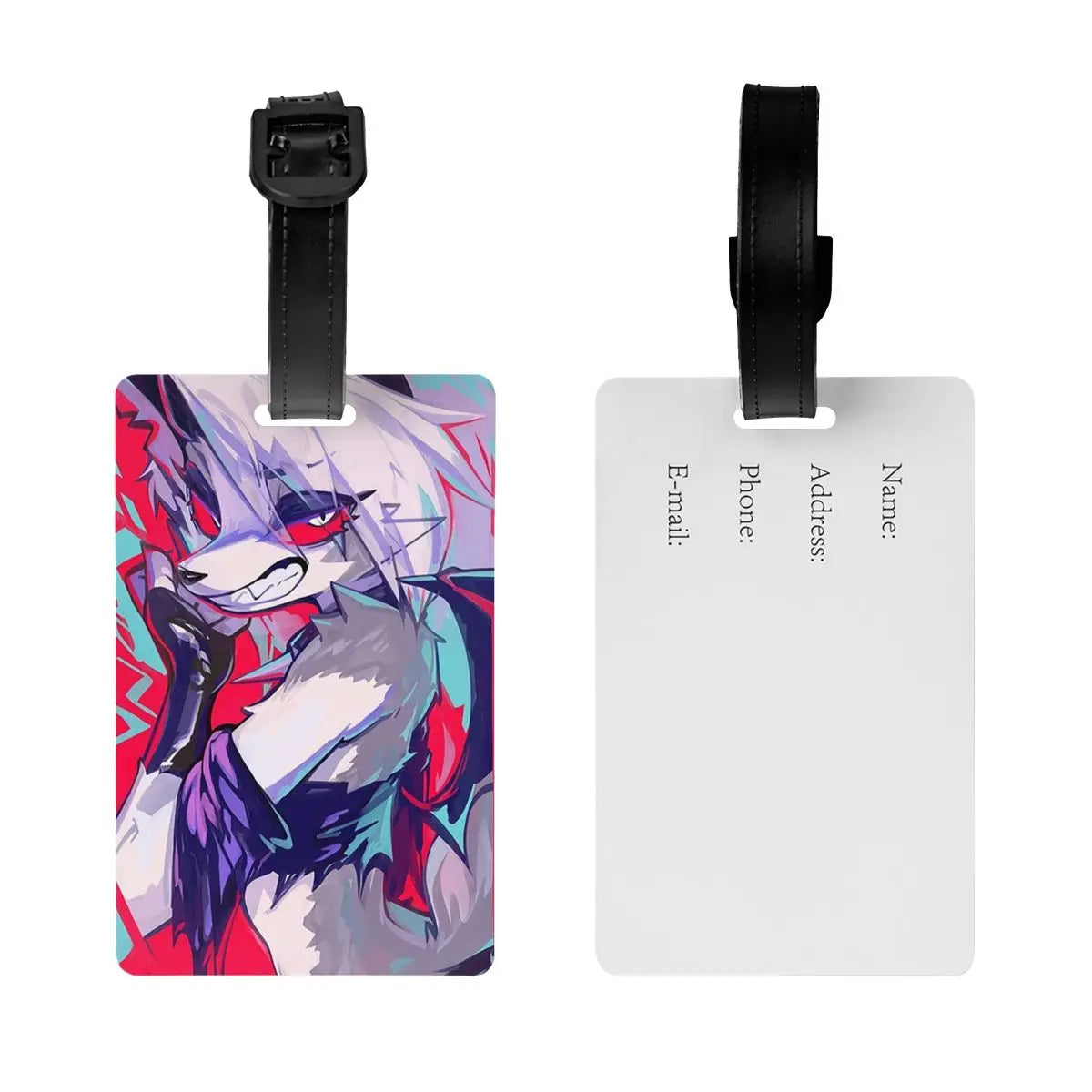 Loona Luggage Tags Suitcase Accessories Travel Baggage Boarding Tag Label Holder ID Name Address
