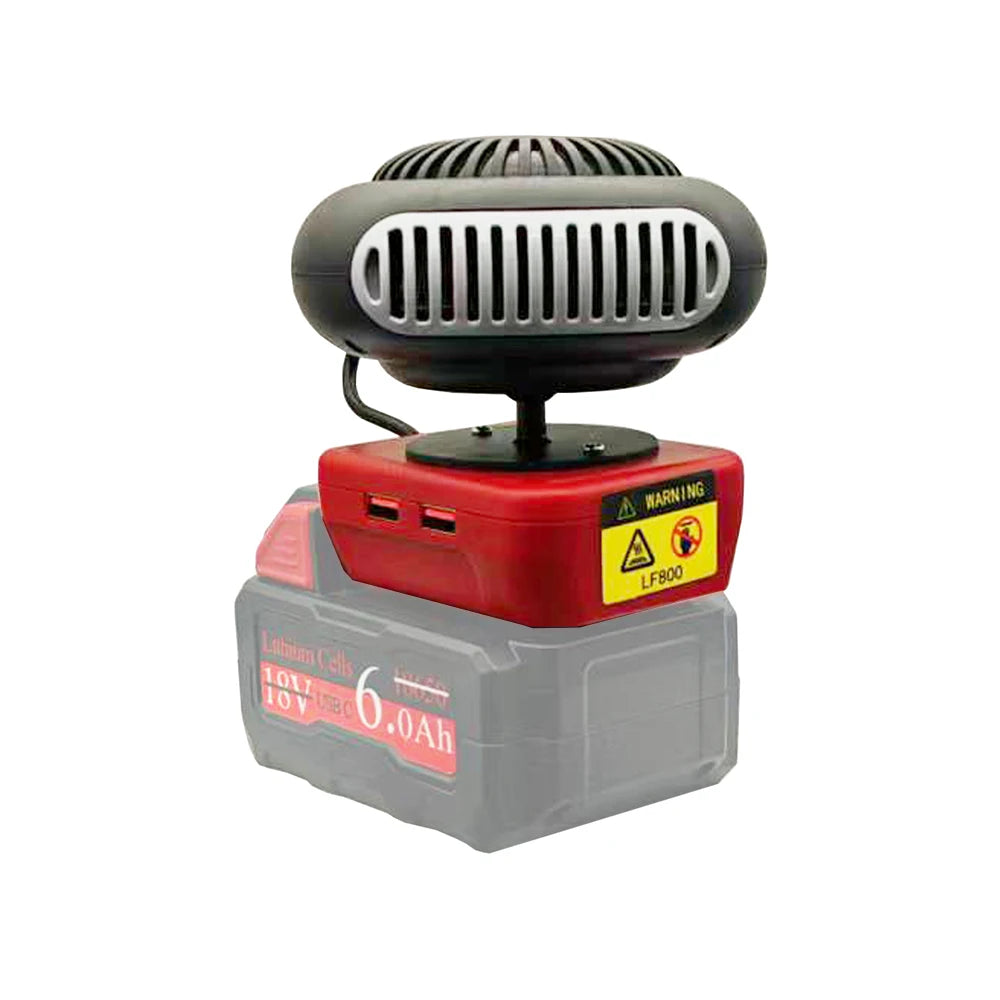 Tool Parts For Milwaukee For DeWALT Li-ion Battery Lithium Electric Power Warm Air Blower Fan Heater Hot Cold Wind USB Charger