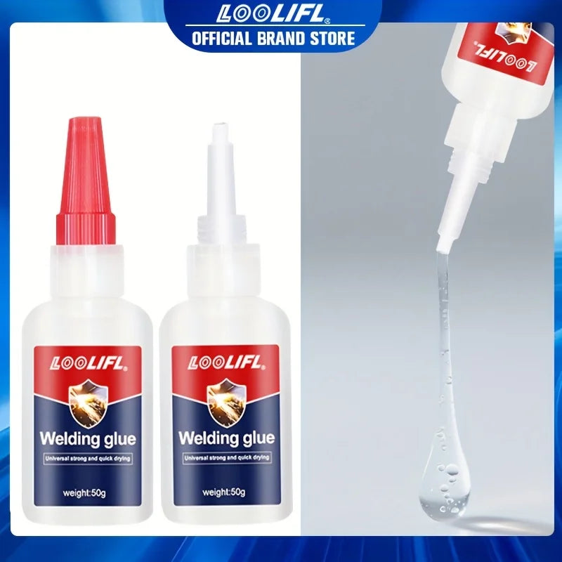 50g 5pcs High-Strength Oily Adhesive Multifunctional Adhesive Instant Adhesion Strong Adhesion, Can Repair Metal, Wood, Ceramics