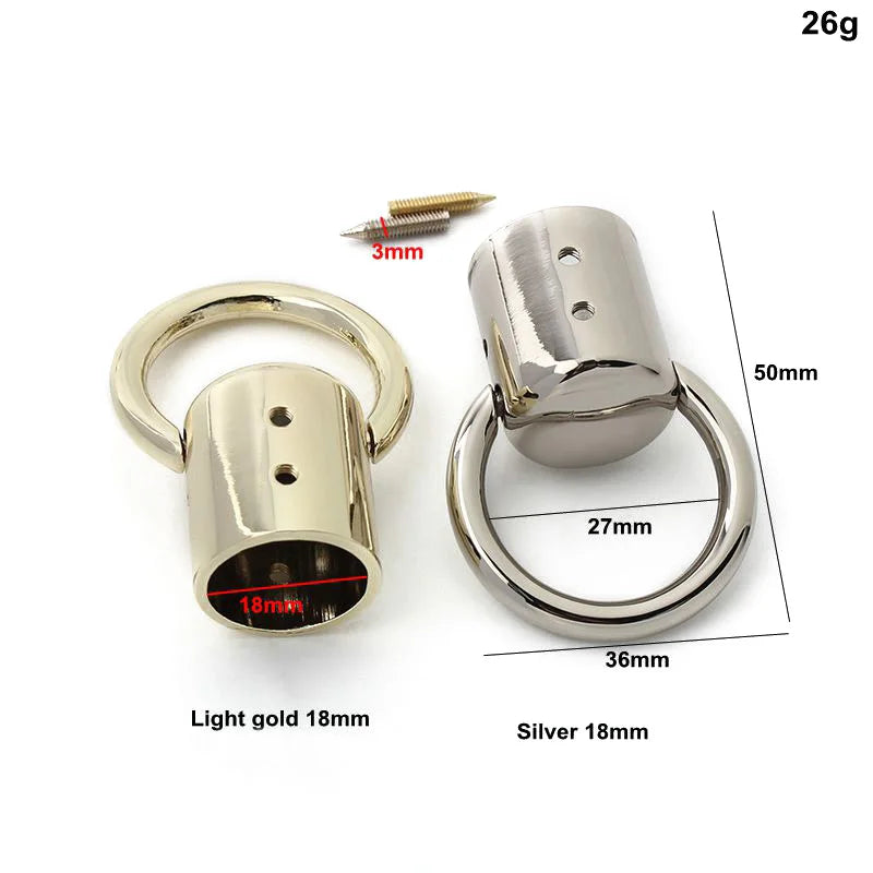10/30/100PCS Metal Bag Straps Clasps Tassel Fringe Cap Buckle For Lether Rope Cord Lock Connector Hanger Shoulder Accessories