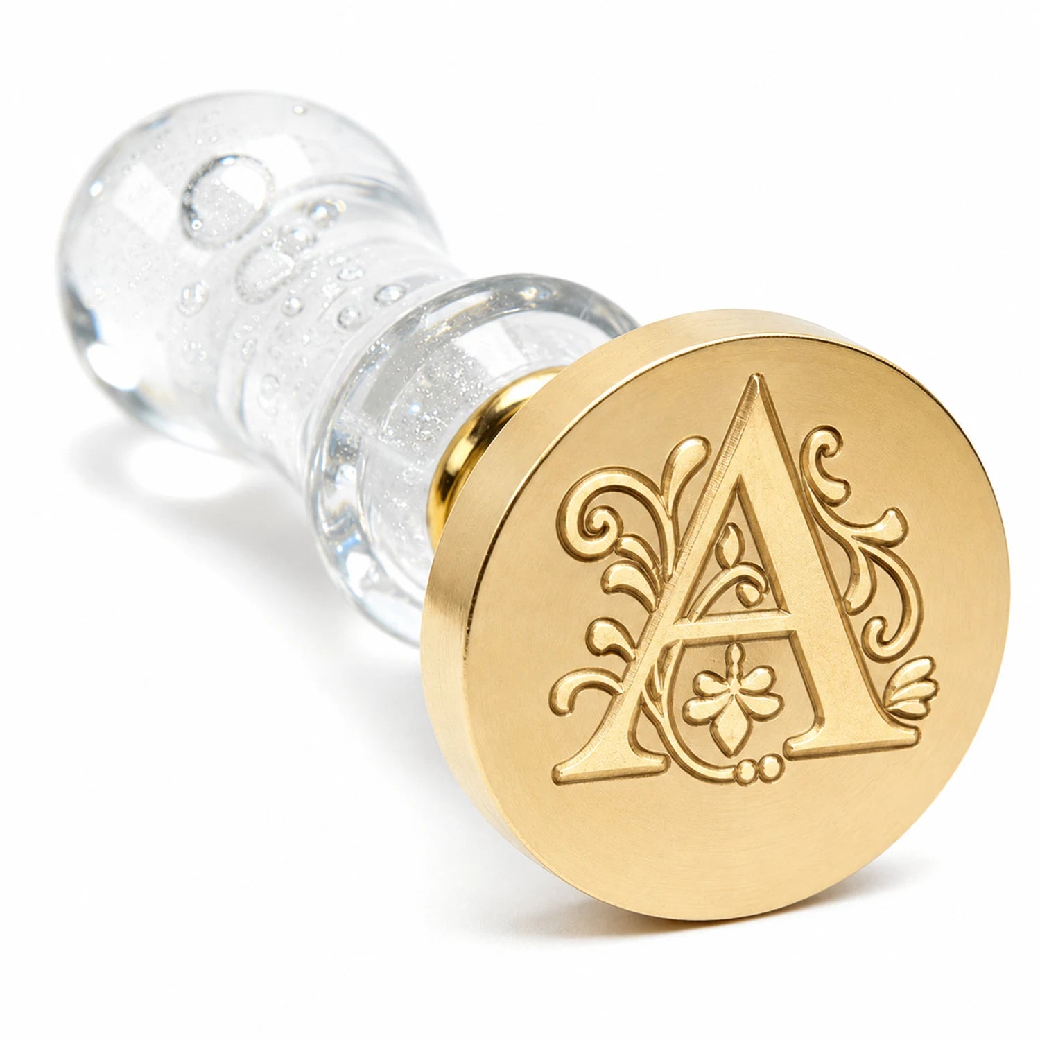 26 Letter Wax Seal Stamp,25mm Brass Head with White Bubble Handle Wax Stamp for Wedding Invitations,Birthday Cards,Envelopes