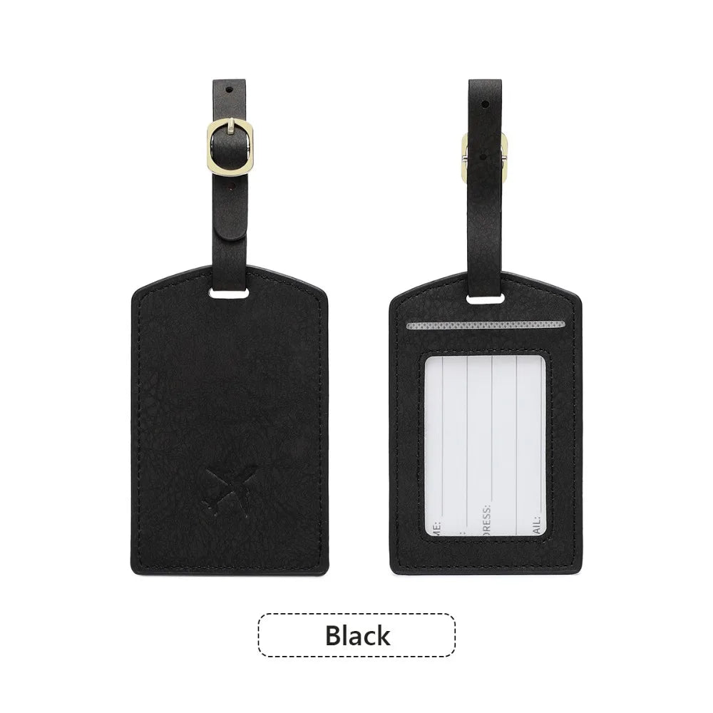 Name Luggage Tags Pu Luggage Tag Boarding Pass Baggage Name Tags Airplane Suitcase Tag Information Card