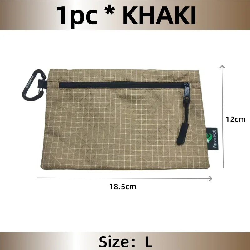 Ultralight Waterproof Organizer Wallet Dyneema Wear-resistant Card Pouch Outdoor Travel Hiking Anti-Tear Portable Coin Cash Bag