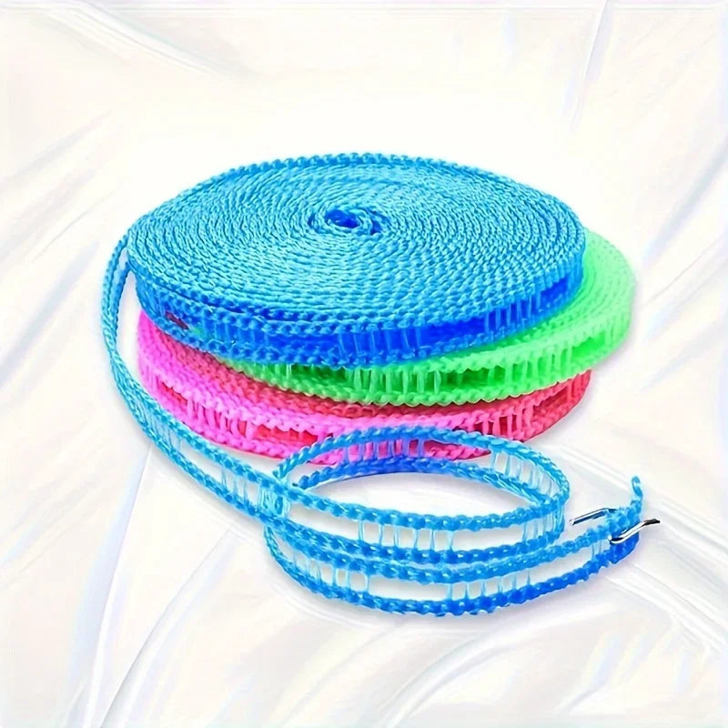 1PC 314.9in Portable Clothesline for Fall & Winter - Windproof, No-Drill Outdoor String, Upgraded Anti-Slip Camping Clothesline
