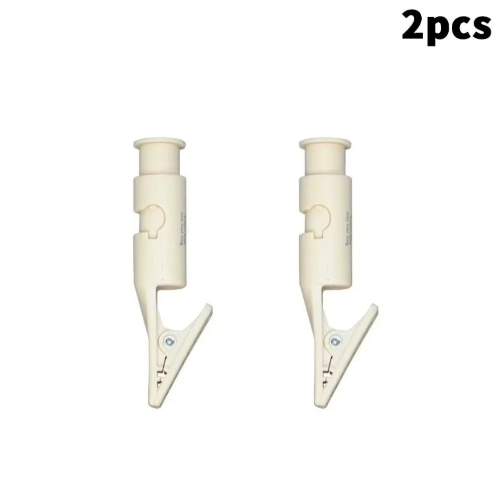 2Pcs Mini Clothesline Positioning Clip Windproof Nylon Camping Clothespin Outdoor Multi-function Laundry Pegs Clip
