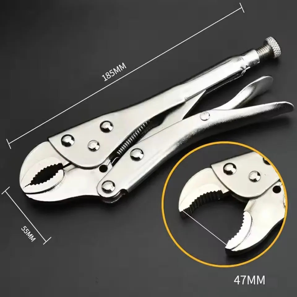 2025 Powerful Pliers, Multifunctional Pressure Pliers, Heavy-duty Tools, Industrial Grade Circular Mouth Force Wrench, C- type