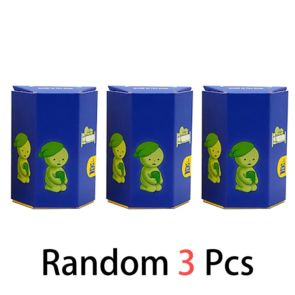 5 Multiple Series Noctilucent Green Doll Blind Mystery Box Action Figures Decoration Desktop Model Toy For Gift Surprise