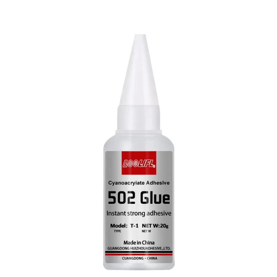 Hot Sell1-2pcs 502 Super Glue Instant Quick-drying Cyanoacrylate Adhesive Leather Rubber Wood Metal Strong Bond Liquid Glue Tool