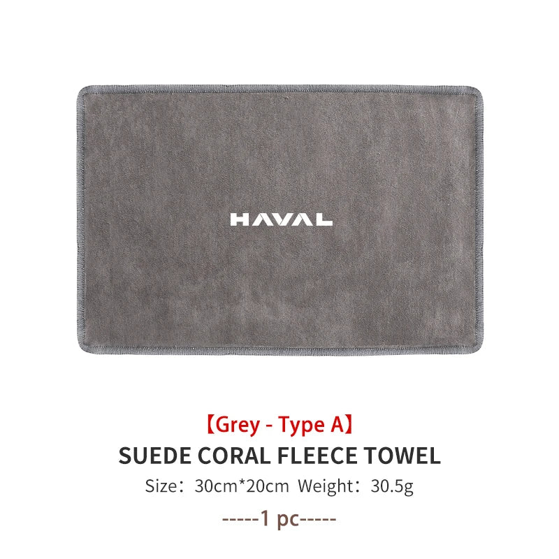 Super Absorbent Car Wash Coral Velvet Towel Cleaning Cloth For Haval Jolion H1 H2 H3 H4 H5 H6 H7 H8 H9 M6 F7x M4 F5 F7