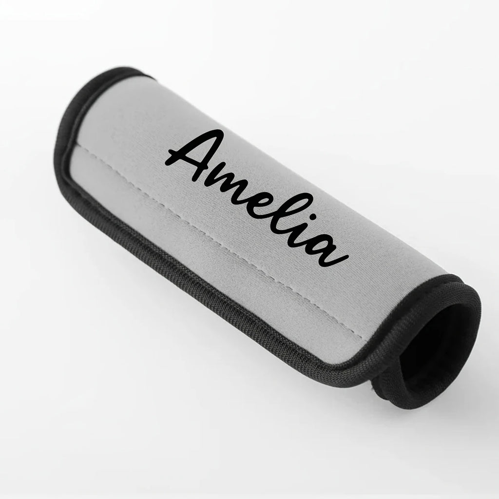 Custom Name Luggage Handle Cover, Custom Luggage Handle Cover with Text, Custom Luggage Wrap, Mother's Day Gift, Easter Gift