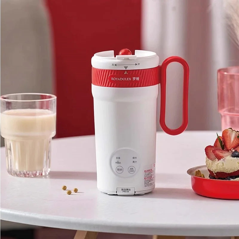 350ml Electric Soy Milk Machine Filter-free Wall Breaker Multifunction Soy Milk Cup Reservation Mixer Portable Mini Juice Cup
