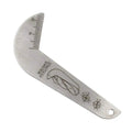 Stainless Steel Stainless Steel Drill Bit Sharpening Gauge Silver Double-sided 118 Degree Drill Bit Angle Gauge Drill