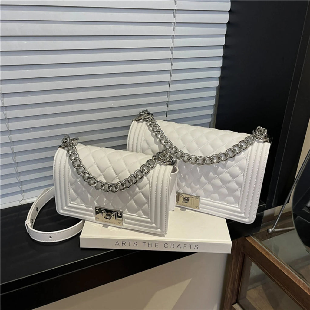 Y2K Style Women's Chain Shoulder Bag 2026 Decorative Crossbody Street Casual Simple Handbag Fashion Accessory