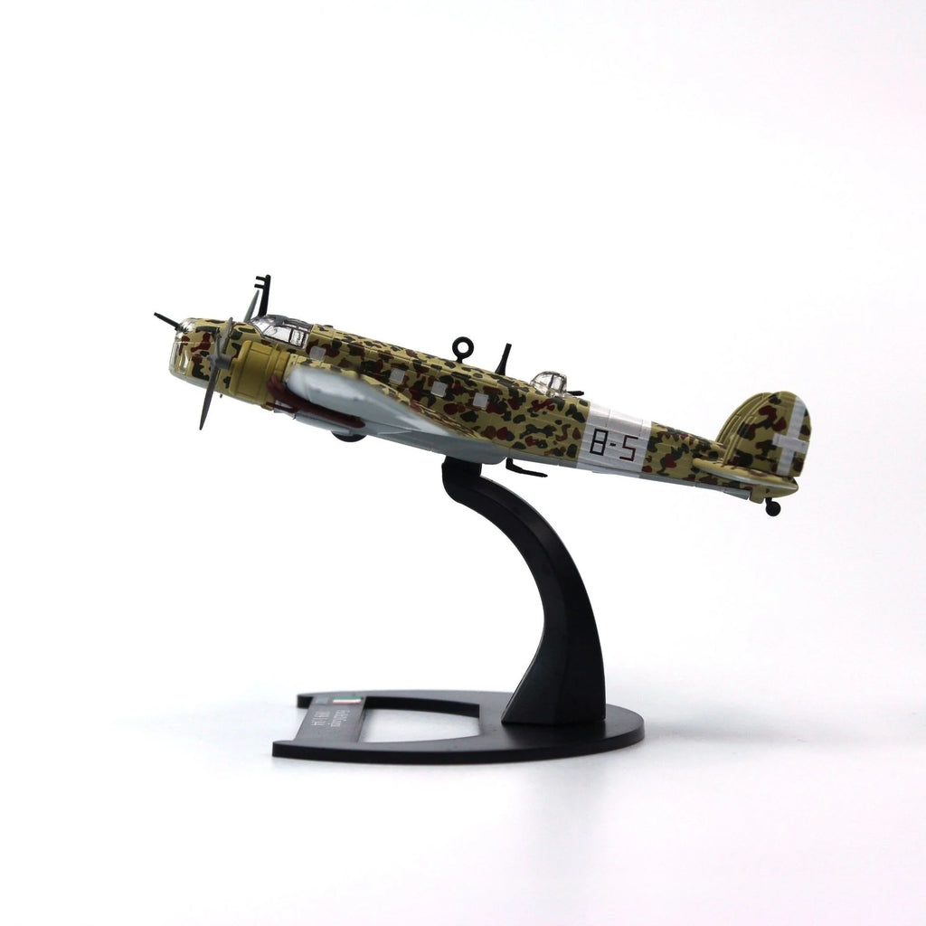 Diecast 1/144 Scale MC 202 Folgore Italy Fighter Alloy Simulation Plane Model Aircraft Souvenir Collection Toy Planes Gift