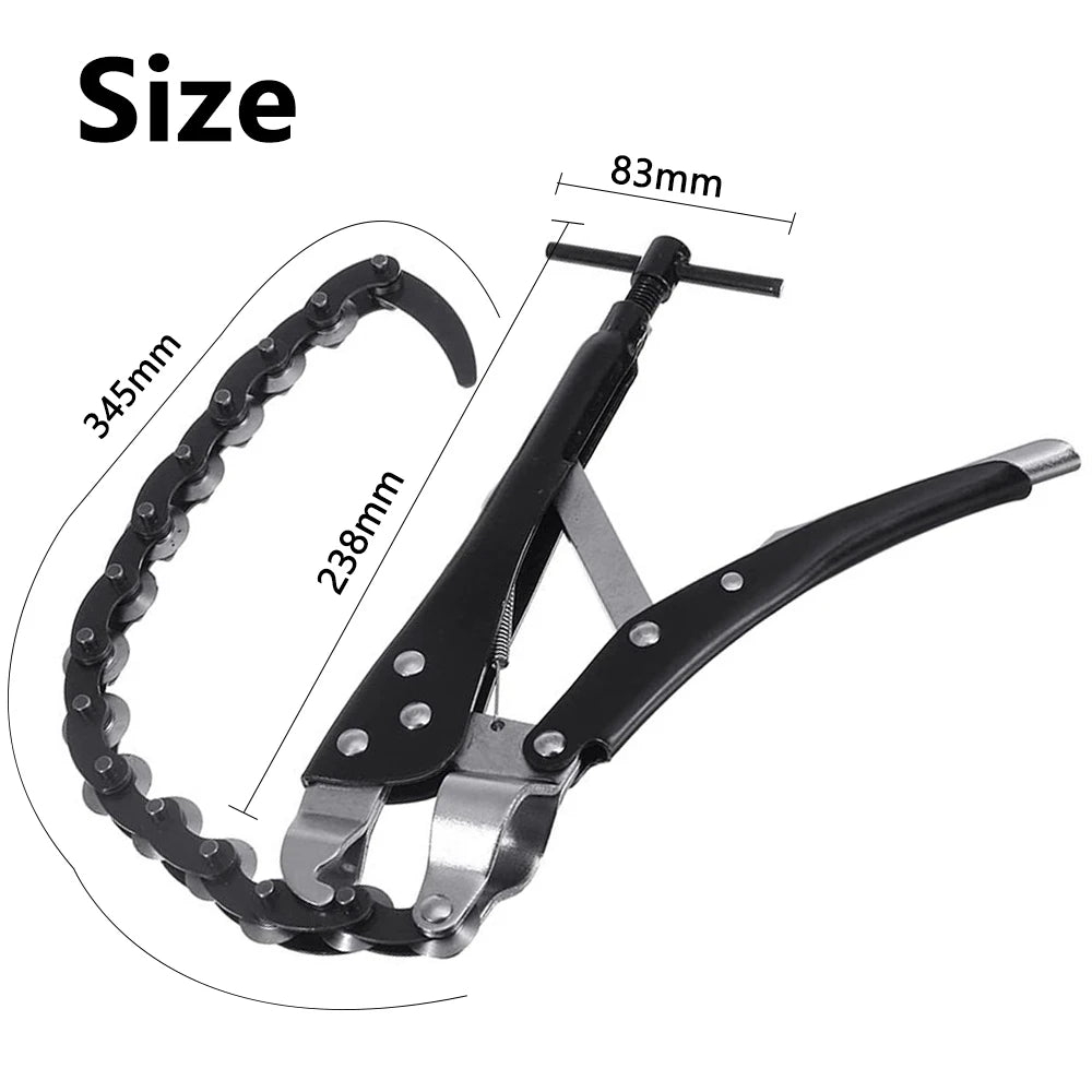 Exhaust Pipe Cutter Tool Chain Tube Cutter Lock-grip Pliers Pipe Wrench Tool Chain Exhaust Pipe Cutter with Multi Wheel Blade