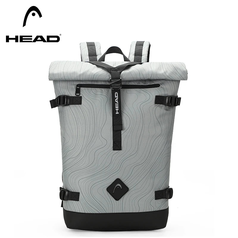HEAD Waterproof Travel Duffel Backpack，Women/Men Business Laptop Backpacks，Expandable College/School Bag Bookbag for Sport Gym