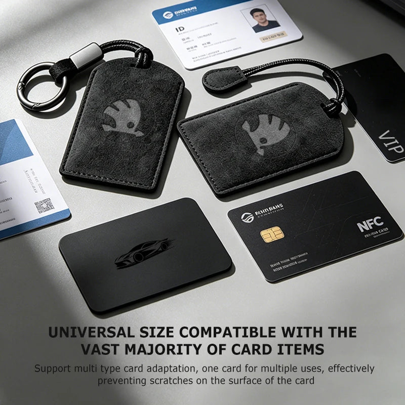 For Skoda Car Key Case NFC Card Keychain Remote Shell Cover Accessories Rapid Octavia Derivative Enyaq-iV VisionS Yeti Scala
