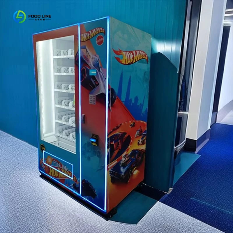 Indoor Outdoor Commercial Water Bottle Vending Equipment Coin/cash/card Payment Vending Machine for Snacks and Drinks Customized