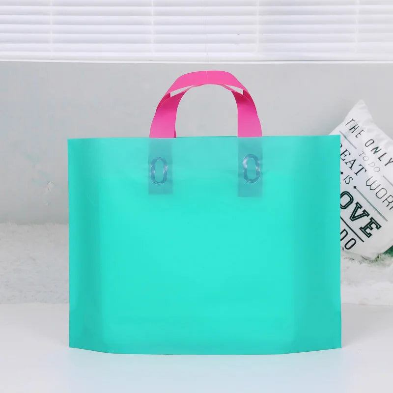 50Pcs Customized gift bags for birthday party wedding plastic bags candy gift boxes for clothes packaging bags for printing logo