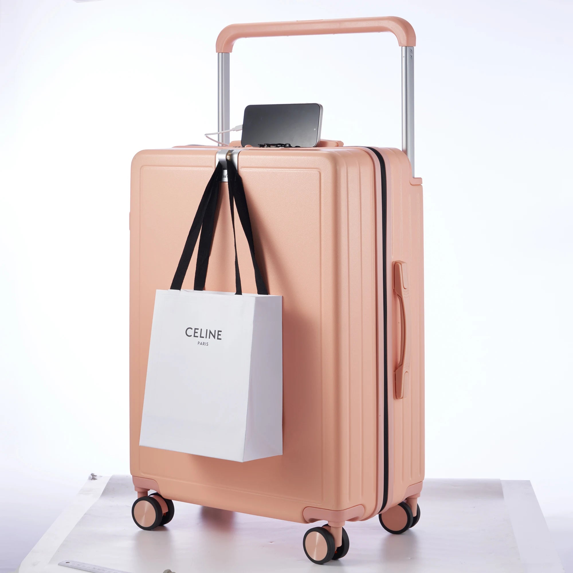 KLQDZMS 20"22"24"26"28 Inch Zipper Suitcase PC Boarding Box Multifunctional Trolley Case Large-capacity Password Luggage Bag
