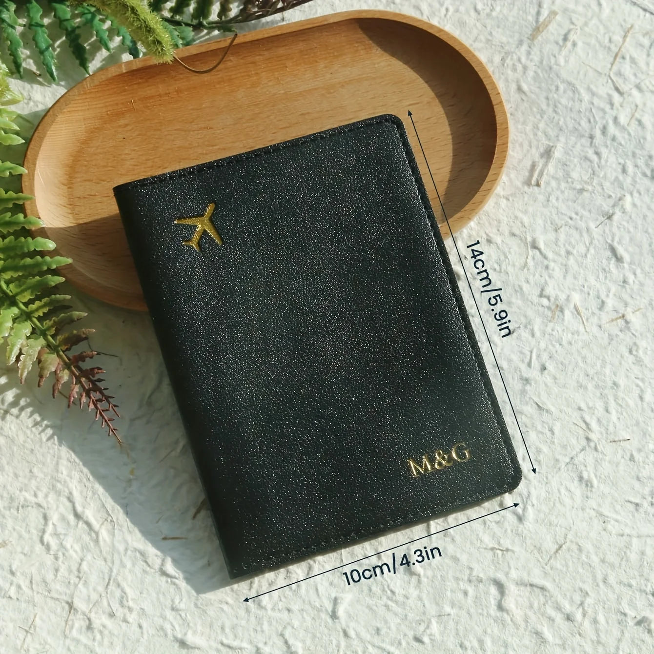 Customized Name PU Leather Travel Passport Gilding Letters Protective Case Personalized Thickened Passport Holder Case