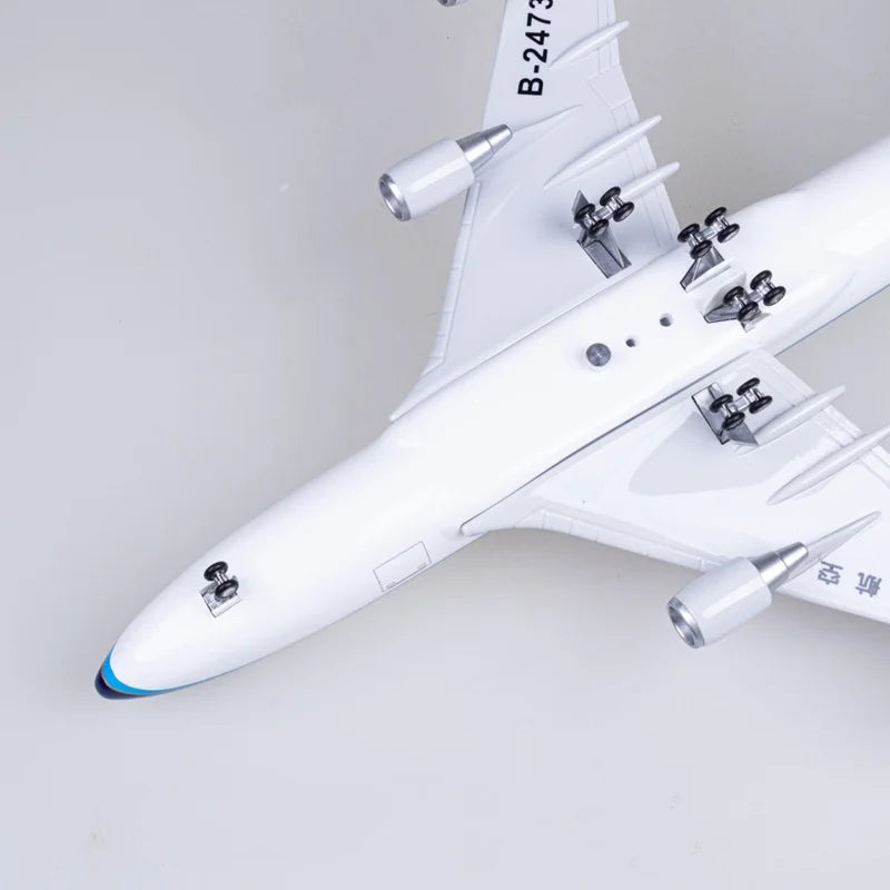 Scale 47cm Diecast Airplane B747 China Southern Civil Cargo Aircraft Resin Model Plane Kit With Wooden Base Aviation Hobby Gift