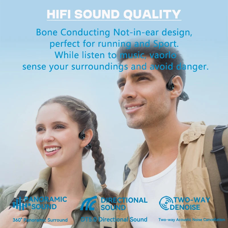New IPX8 Waterproof Bone Conduction Headphones Bluetooth 5.4 Wireless Swimming Hifi Headset 32GB MP3 Sport Handsfree With Mic