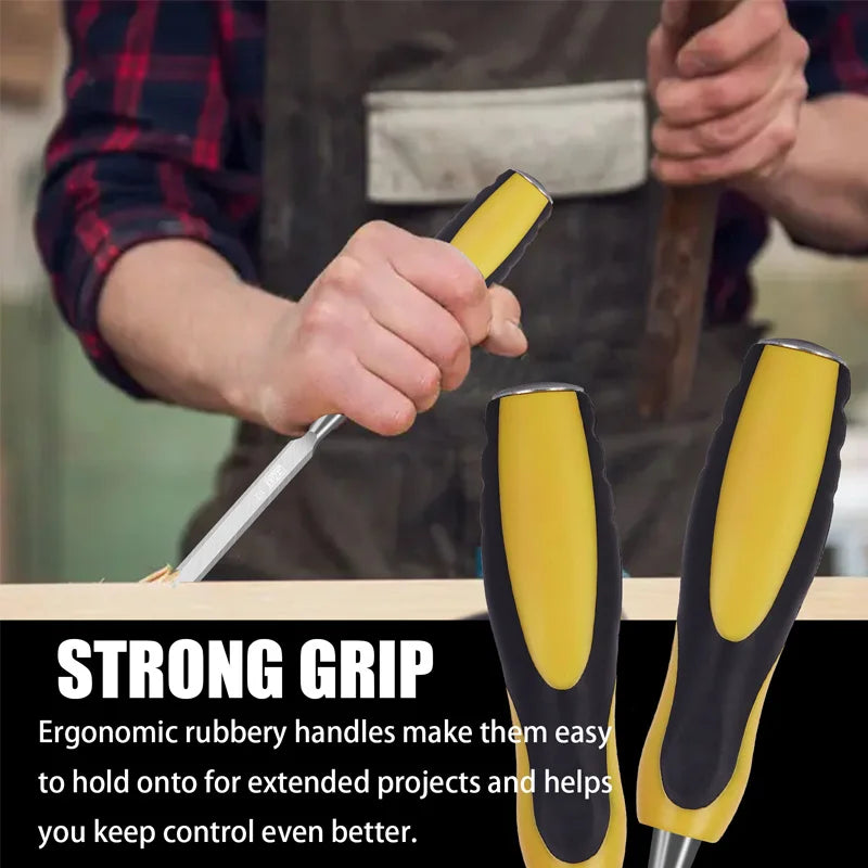 9pcs/set Wood Chisel Set for Woodworking Professional Carpentry DIY Tools Set Cutter Wood Carving Knife Set Hand Tool Kit