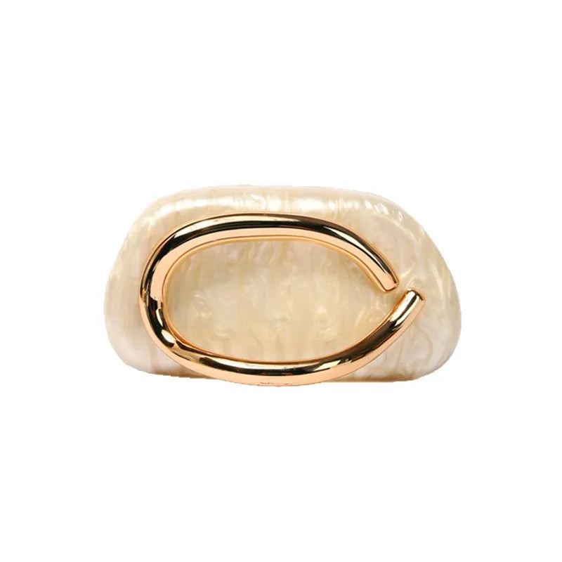 New Designer Handmade Gold Clasp Box Clutch Bag for Women, Evening Wedding Mini Wallet, Party Cute Purse Handbag 2025