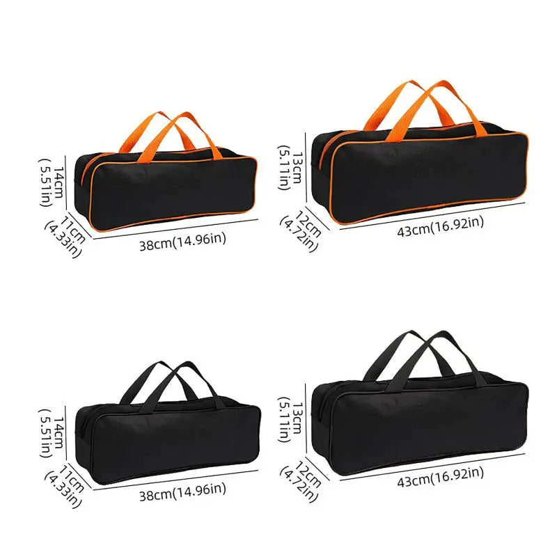 Portable Car Tool Storage Bag Car Vacuum Cleaner Storage Box Wear-Resistant Zipper Storage Box Garage Waterproof Tool Kit