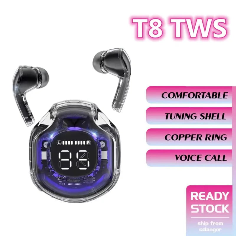 TWS Wireless Earphone Bluetooth 5.3 Headphones Sport Gaming Headsets Noise Reduction Earbuds for all smartphones