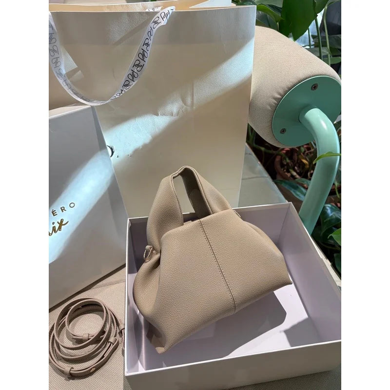 2026 New Cloud Dumpling Bag Unique Design Light Luxury Crossbody Top Handle Shoulder Bag Versatile Work Evening Handbag