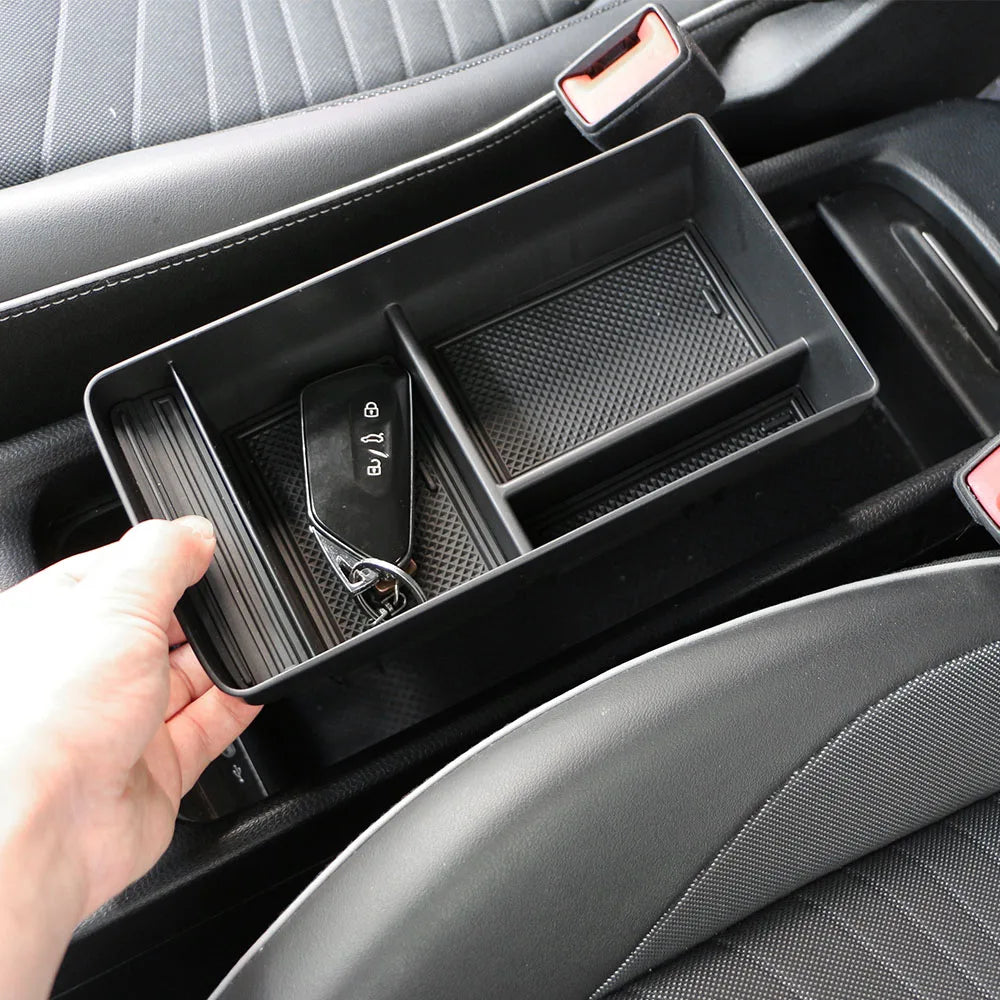 Car Central Armrest Storagebox Console Layer Box for For Volkswagen VW ID3 ID.3 2020 2021 2022 2023 2024 2025 Car Styling