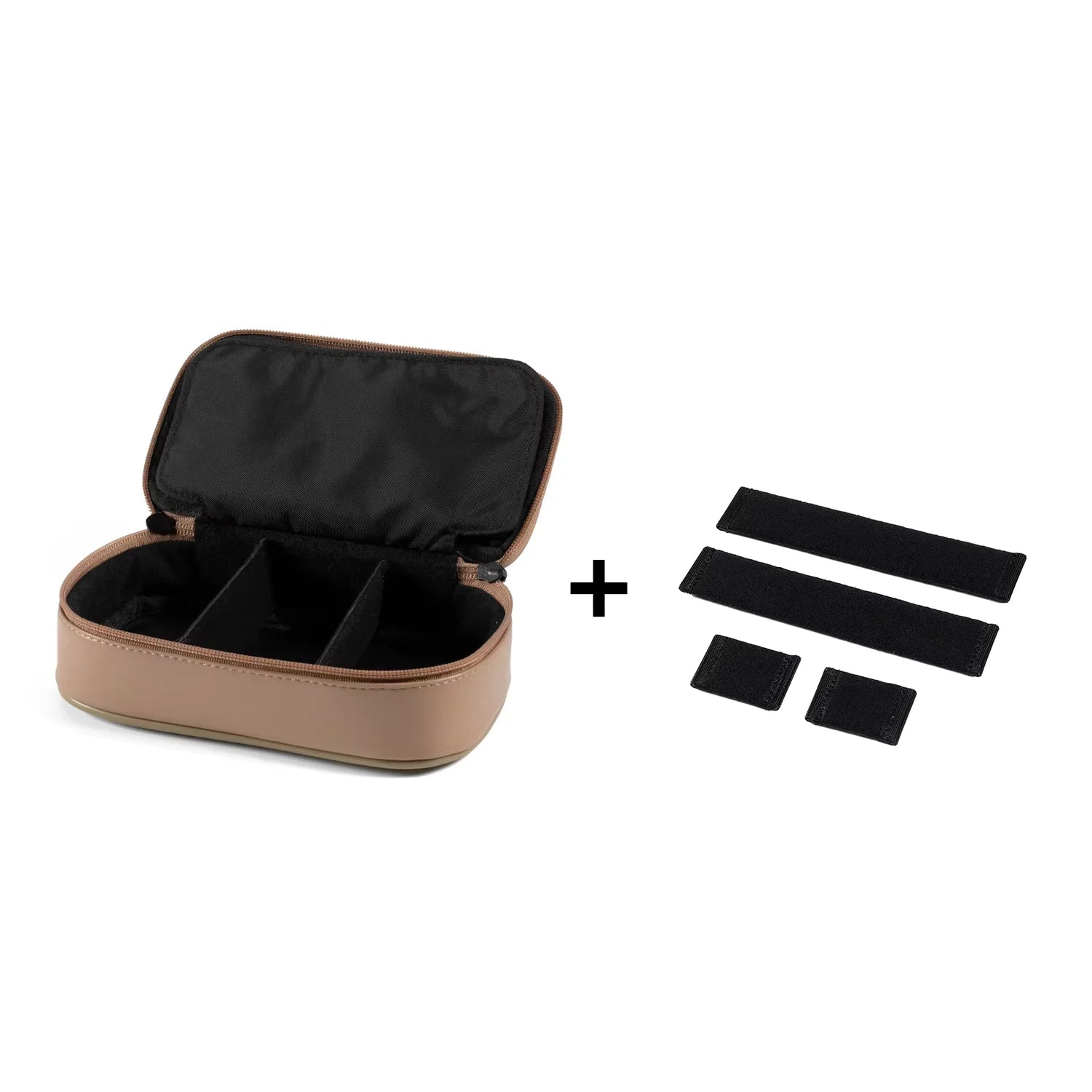 DD ddHiFi CZ180 Portable HiFi Storage Case With Composite Leather And Customized YKK Double Slider Zipper (Coffee Beans Color)