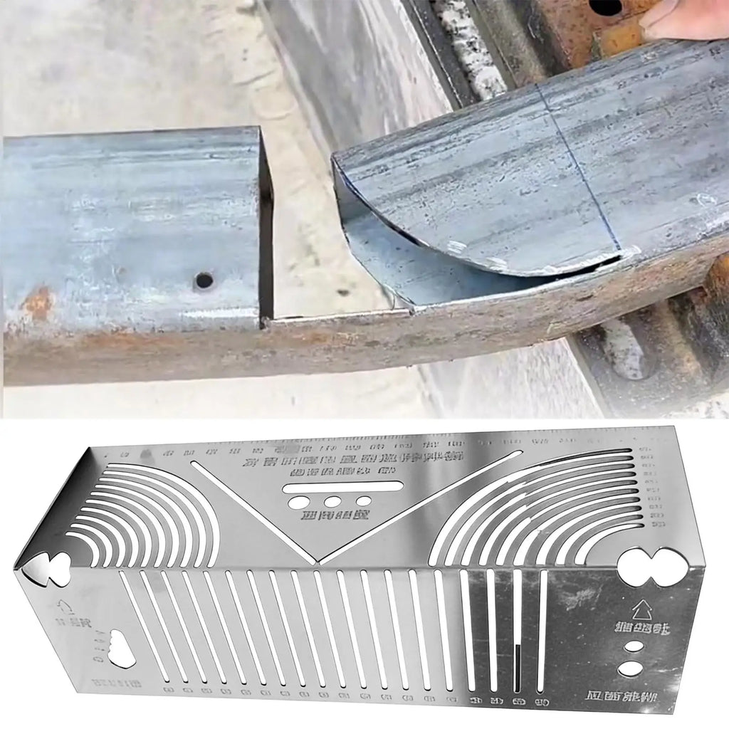 Stainless Steel Angle Arc Marking Tool Metal Fabrication Pipe Saddle Cutting Guide All In 1 Measuring For Welding Metalworking