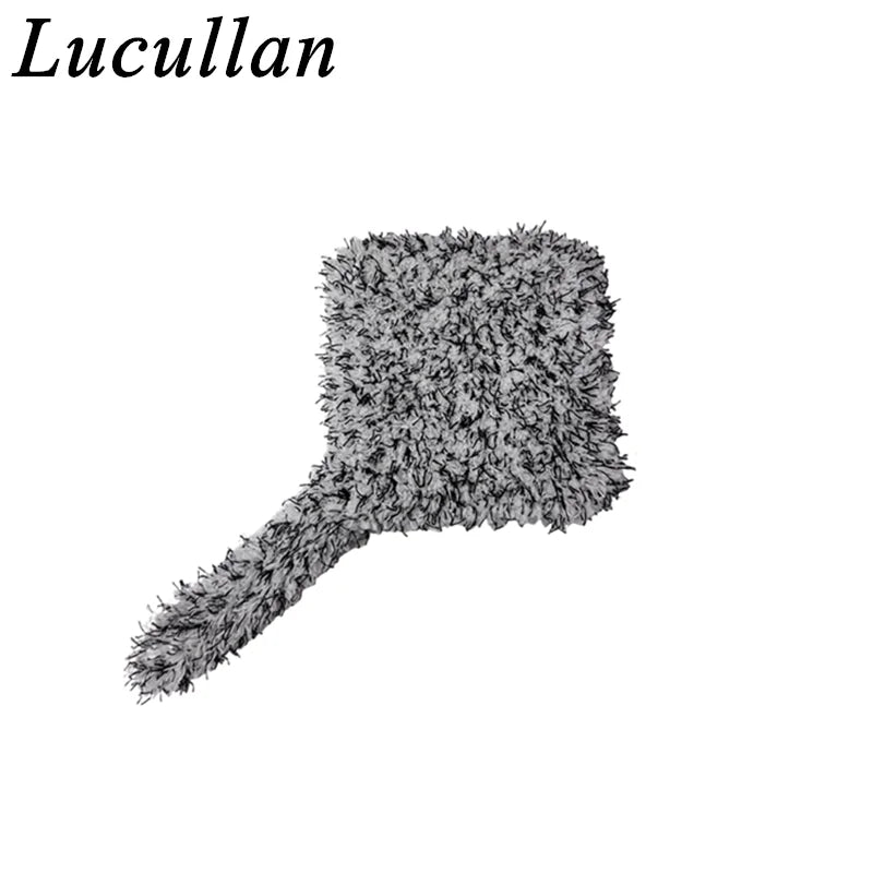 Lucullan Bubble Plus Wash Pad Microfiber Car Wash Sponge With Tail Car Care Detailing Brushes Block