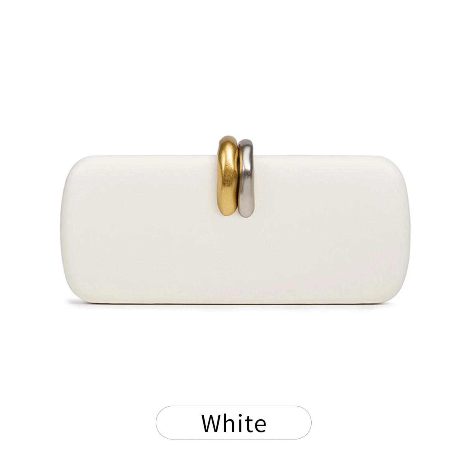 Fashion Women Handbag high-end metal double ring buckle design Evening Bag for Weddings,Parties,dance party Ladie’s CrossbodyBag