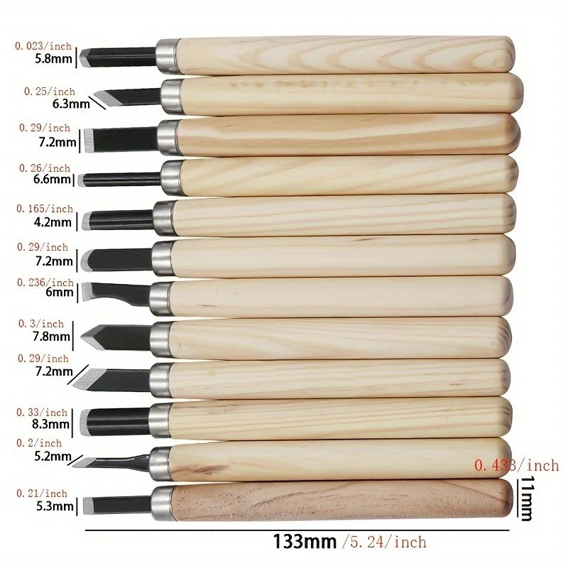 5/8pcs Wood Carving Knife Tools Chisels Set, Boxed Professional Wood Carving