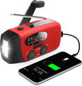 Multifunctional Hand Cranked Generator Power Bank Solar Weather Radio Outdoor Emergency Portable USB Charging Suitable Outdoor