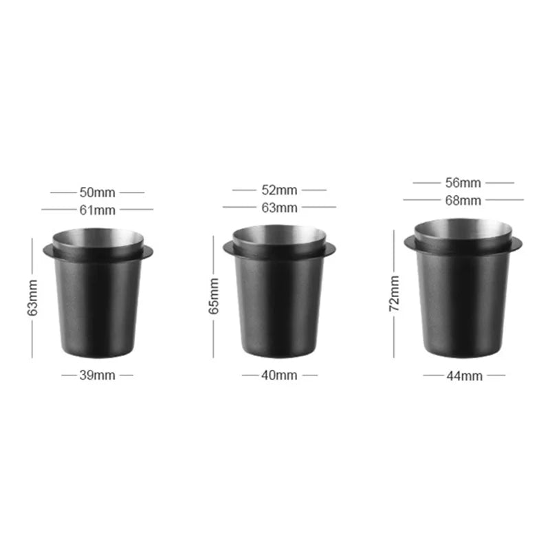 Coffee Dosing Cup Stainless Steel Coffee Bean Measuring Cups Replacement Cafe Barista Tool Espresso Machine Accessories