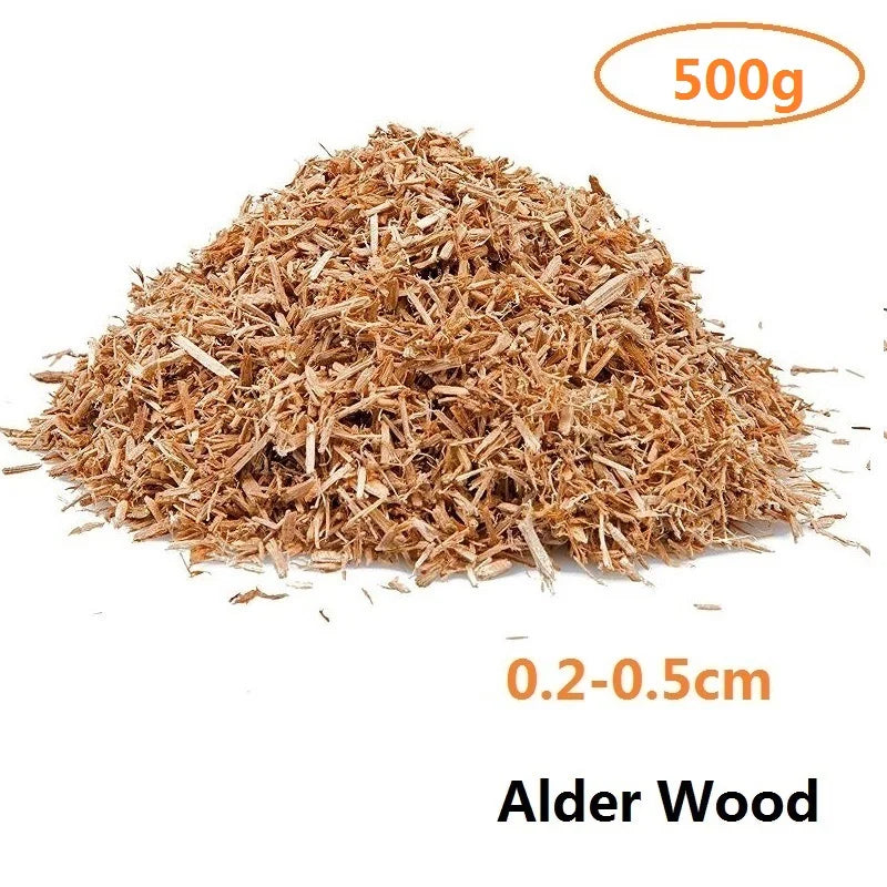 500g Apple Wood Pellets BBQ Flavoring Chips Kiln Dried Sawdus Specialty Wooden Chunks for Barbecue Smoker Grill Bacon Fish Meat