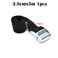 5M Strong Ratchet Belt Car Tension Rope Tie down Strap Luggage Bag Cargo Lashing Strap for Truck Motorcycle Bike Boat