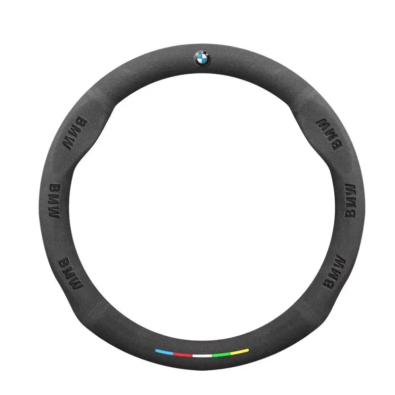 Car Suede AntiSlip Steering Wheel Cover For BMW M E39 E46 E60 E70 E90 E91 G05 F10 F15 F20 F30 G20 G30 X1 X3 X4 X5 X6 X7 M3 M4 M5